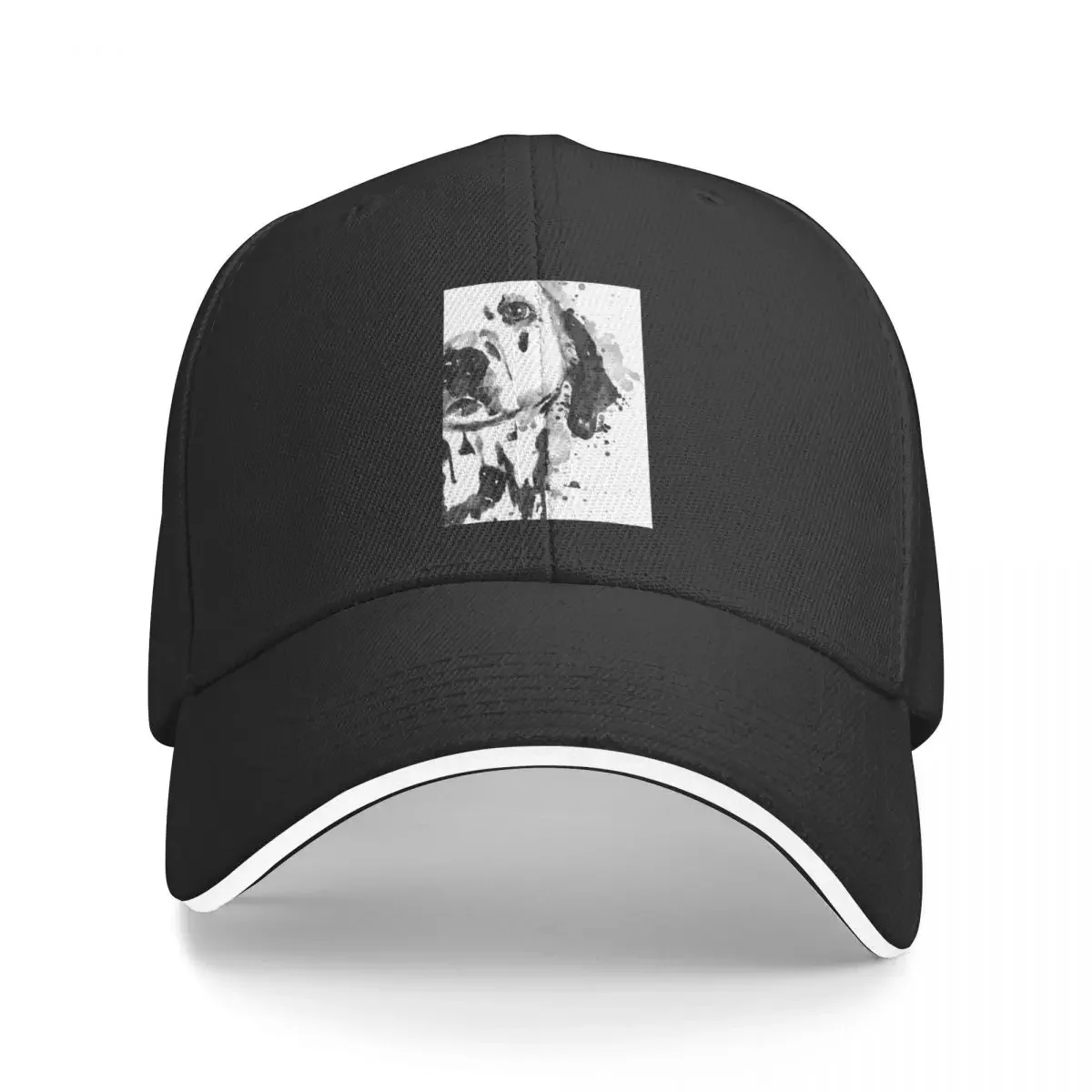 Black And White Half Faced Dalmatian Dog Baseball Cap Kids Hat hiking hat Women's Hats 2024 Men's