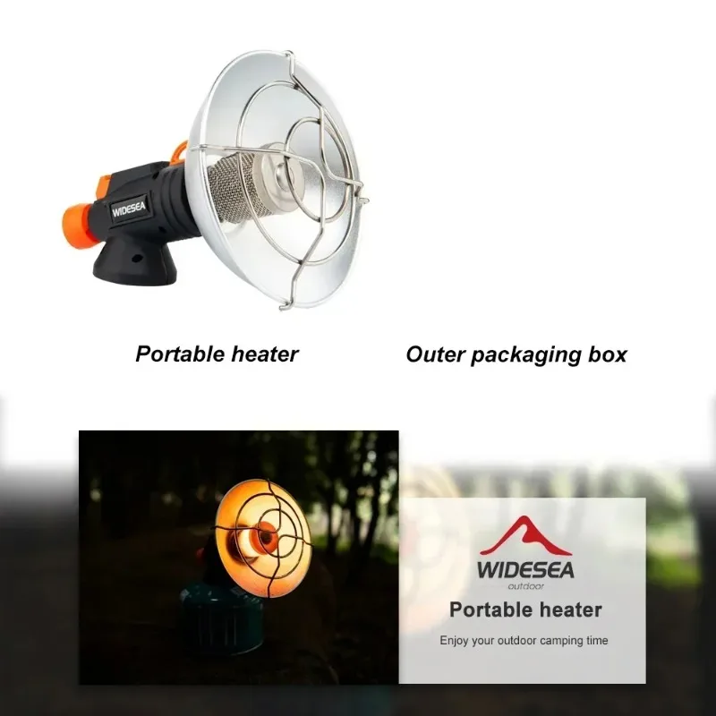 

Widesea Heater for Winter Stove Burner Heating Stainless Gas Equipment Fireplace Portable Camping Steel Survival Outdoor Hiking