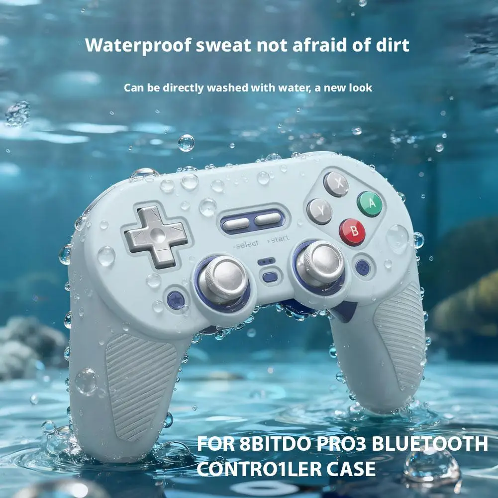 Voor 8BitDo Pro3 Bluetooth Controller Draadloze Game Controller Beschermhoes Siliconen antisliphandvat Game Controller Accessoir