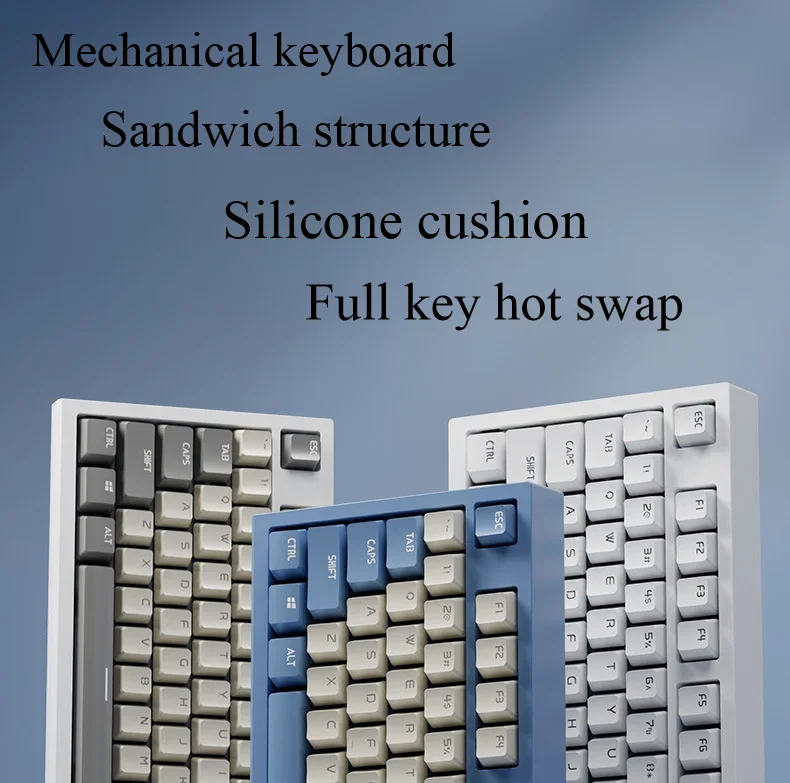 

87 Key The Third Mock Examination Wireless/Bluetooth Mechanical Keyboard Office PC Game Keyboard Source