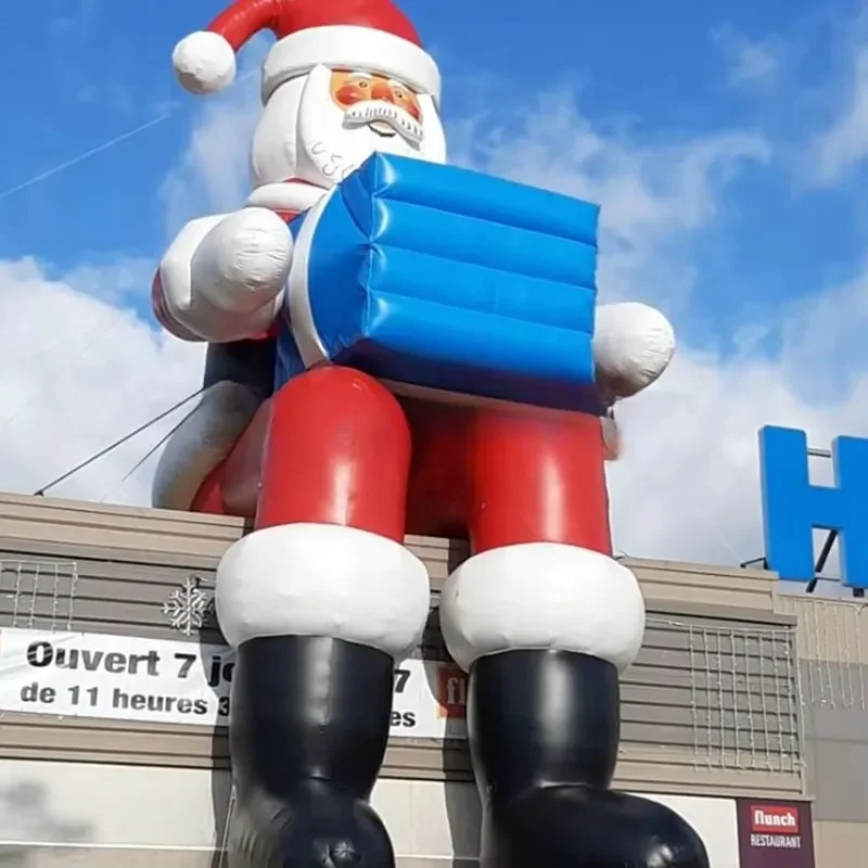Commercial Outdoor Advertising Holiday Inflatable Christmas Santa Claus Doll Models Xmas Character air Attractions