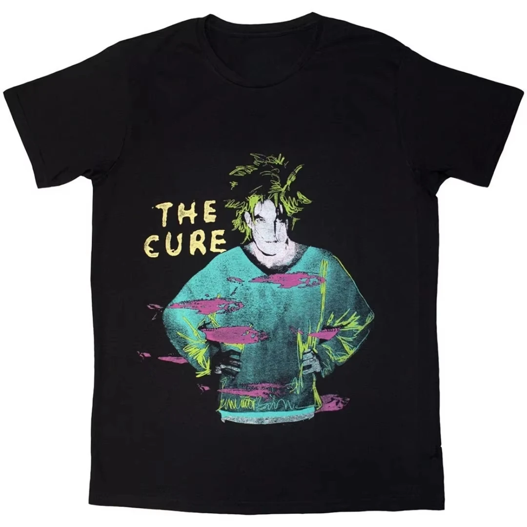 2026 The Cure Pornography Inspiration Print T-Shirt - Classic Rock Band - Casual Daily T-Shirt for Men an