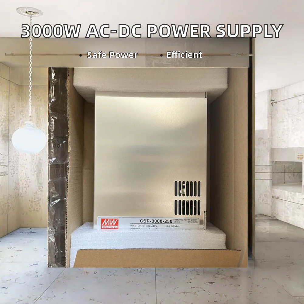 Mean Well CSP-3000-400 180-264VAC 3000W AC-DC Single Output 400V Industrial Programmable Power Supply 92% Efficiency