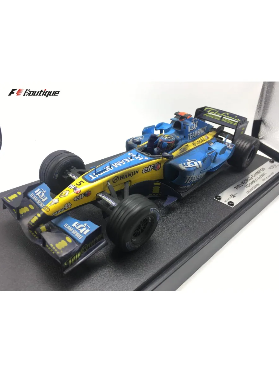 Scale model 1:18F1 Renault Team 2005 Brasilia WDC Alonso R25 model collection decoration, children's Christmas gift toys.