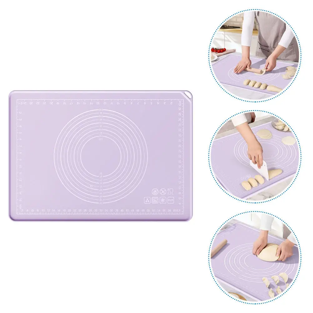 

Silicone Kneading Mat Non-Slip Dough Rolling Pad for Pastry Bread Pizza Making Wear-Resistant Reusable Kitchen Countertop