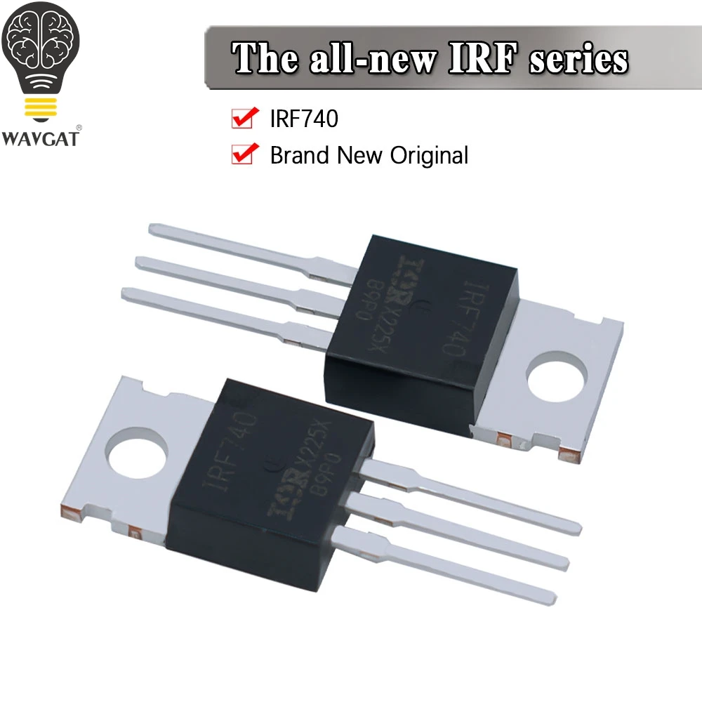 IRF740 IRF740PBF original, MOSFET N-Chan, 400V, 10 Amp, TO-220, novo, 10 PCes
