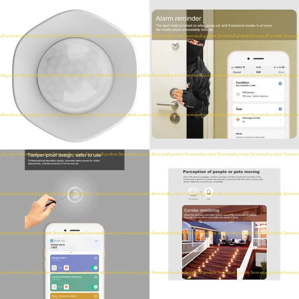 

R1WD WiFi PIR Motion Battery Powered Passive Detector for Smart Home Security