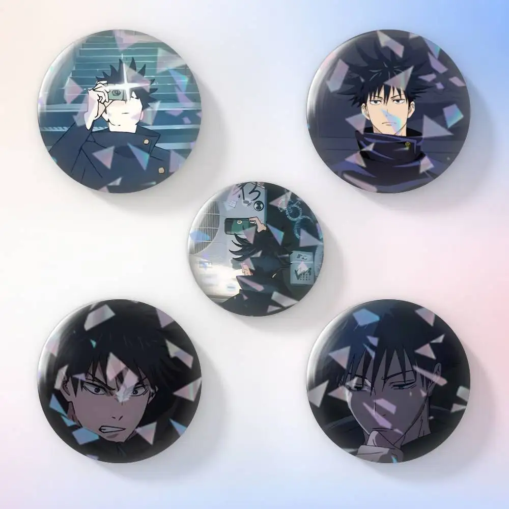 

Jujutsu Kaisen Megumi Mobile Brooch Metal Decorative Brooch Pins for Backpack Clothes Jacket Accessories,Souvenir.