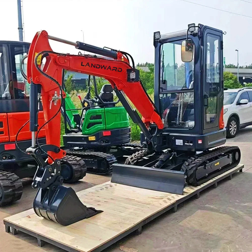 محرك كوبوتا 3.5 طن عالي الجودة حفار زاحف هيدروليكي صغير بالجملة متعدد الأغراض 3 طن حفارة صغيرة مشبك خشب مخصص