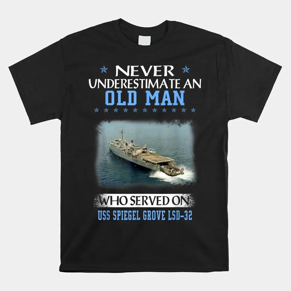 HOT SALE!! Uss Spiegel Grove Lsd-32 Veterans Day T-shirt Size S-5XL  High Quality 100%Cotton Short Sleeve