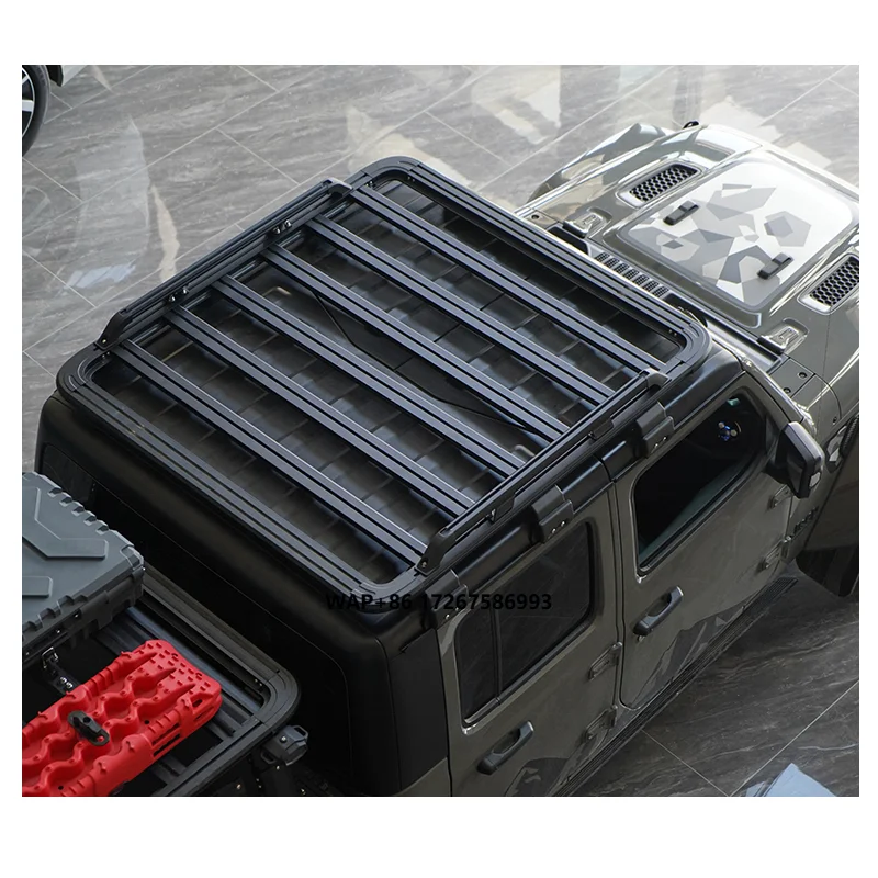 

Offroad Accessories High Quality Aluminum Platform Roof Luggage Roof Rack W/o Bull bar for jeep Gladiator JT Pickup Truck