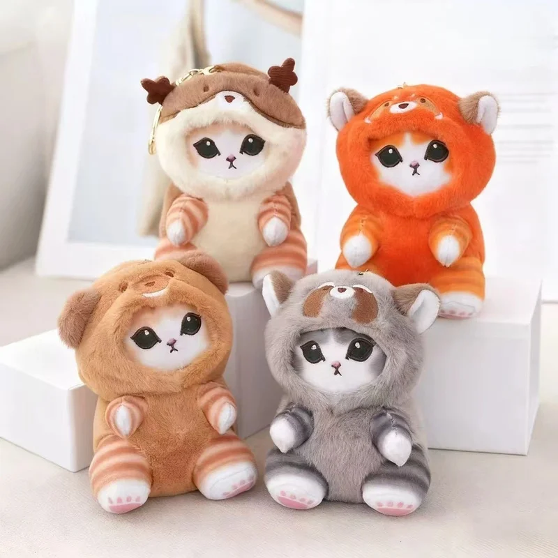 

Kawaii Mofusand брелок кулон мультфильм акула кошка переодевание кукла украшение рюкзака модные плюшевые игрушки подарки-сюрпризы