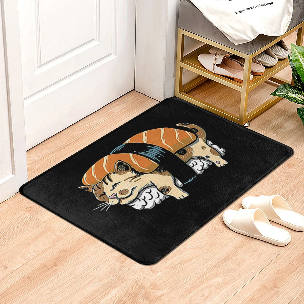 Animal Bath Mat Bathroom Small Rug Shower Mat Decorative Absorbent Foot Mat Entrance Door Mat Kitchen Mat Bedroom toilet rug cat