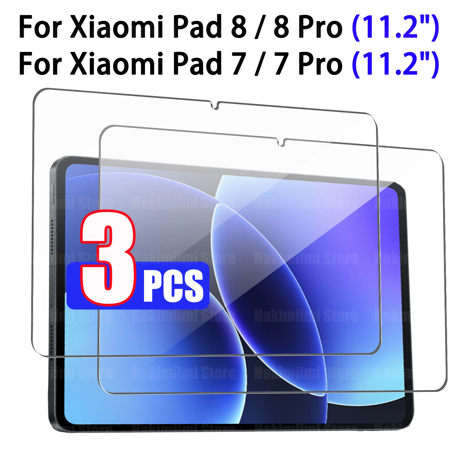 Tempered Glass for Xiaomi Pad 8 / 8 Pro 2025 (11.2 inch) HD 9H Anti-scratch Tablet Screen Protector for xiaomi Pad 7/7 Pro 11.2