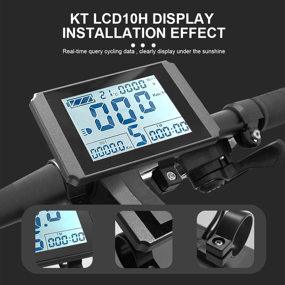 Electric Bicycle KT Display LCD3 LCD4 LCD5 LCD7 LCD8H LCD8S Waterproof/SM Plug 24V36V48V72V ebike Display for Electric Bike Kit