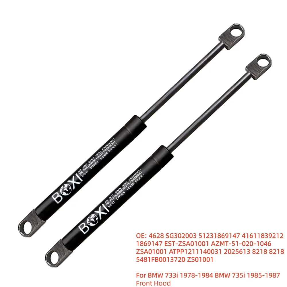 

BOXI 2pcs Front Hood Gas Springs Lift Support 51231869147 41611839212 For BMW 733i 1978 - 1984 BMW 735i 1985 - 1987 Lift Struts