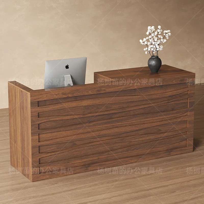 Office Beauty Reception Desk Logo Luxury Simple Modern Reception Desk Salon Decorations Mostrador Recepción Commercial Furniture