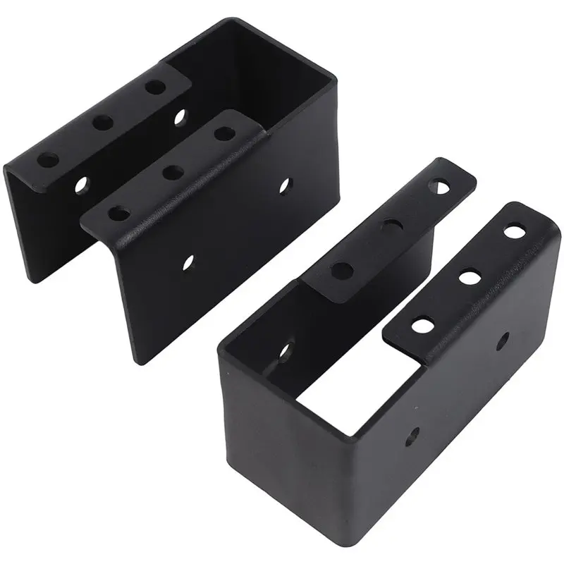 TKOH-Indoor And Outdoor Use Black Joist Hanger Q235 Iron Construction Hardware Weather Resistant Design