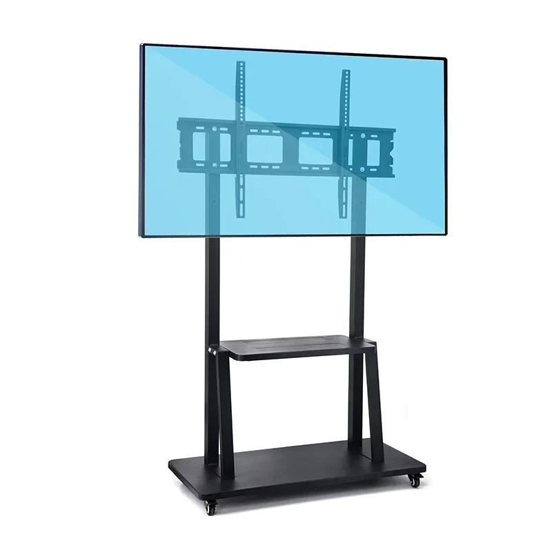 TV removable floor bracket teaching all-in-one machine shelf hanger with wheel cart 65 inches 86 inches 98 inches