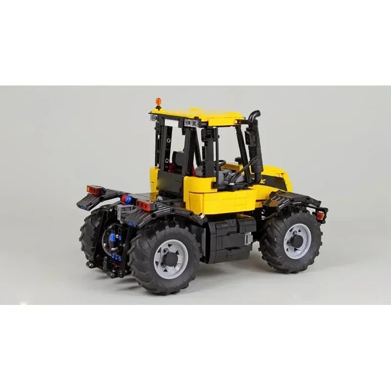 MOC-169365JCB1:17 Agricultural Tractor Assembly Splicing Building Blocks Model MOC Creative Building Blocks Toys Kids Toys