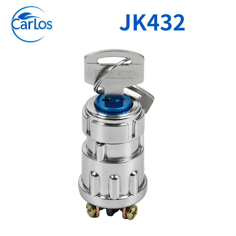 JK423  Car Motorcycle Ignition Starter Key Switch Waterproof Ignition Lock Cylinder Switchs OffIgnition Start Parts