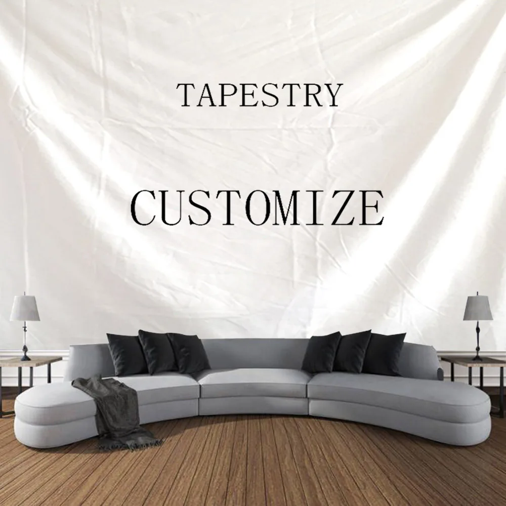 Customized Tapestry Boho Mandala Tapestries Witchcraft Wall Tapestry Print Your Photo Hippie Wall Hanging Blanket Tapestry