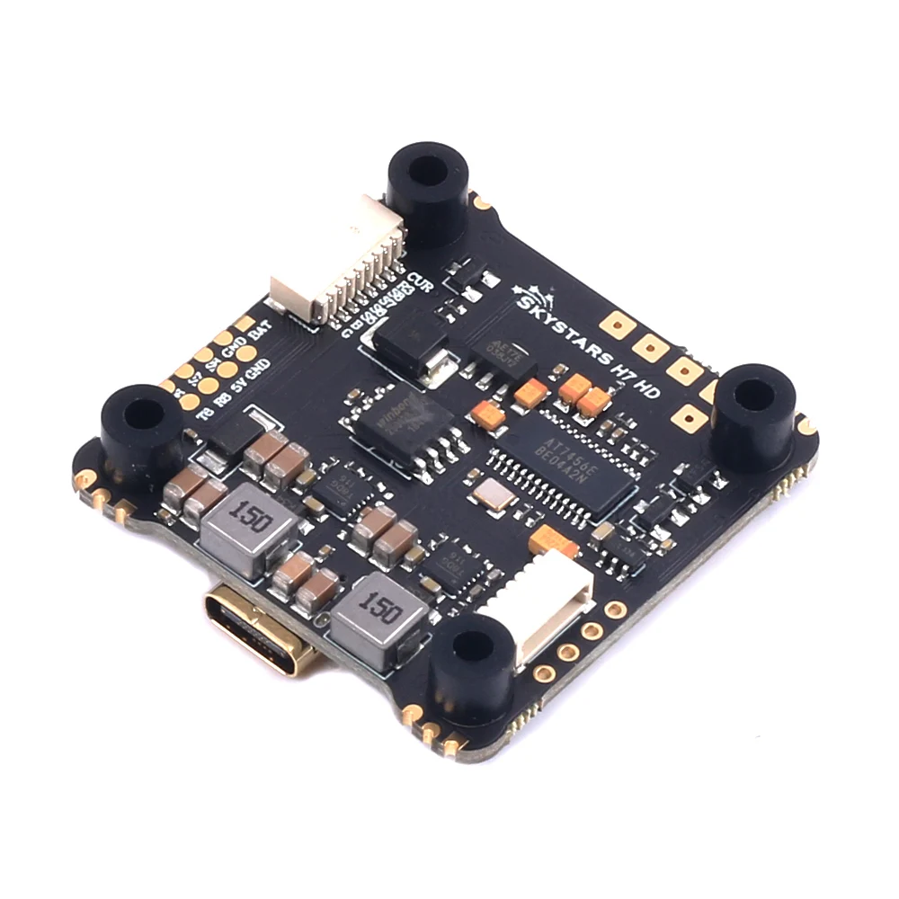 Contrôleur de vol APSKYSTARS H743 HD Singe Gyro H7 X8 avec OSD et ESC 4-en-1 Blheli32 60A KO60