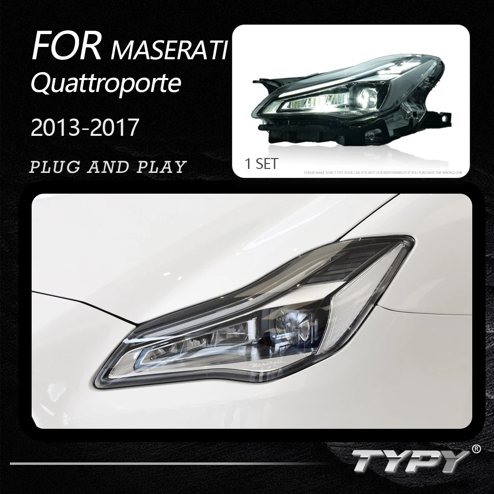 

TYPY Car Headlights For Maserati Quattroporte 2013-2017 LED Car Lamps Daytime Running Lights Dynamic Turn Signals