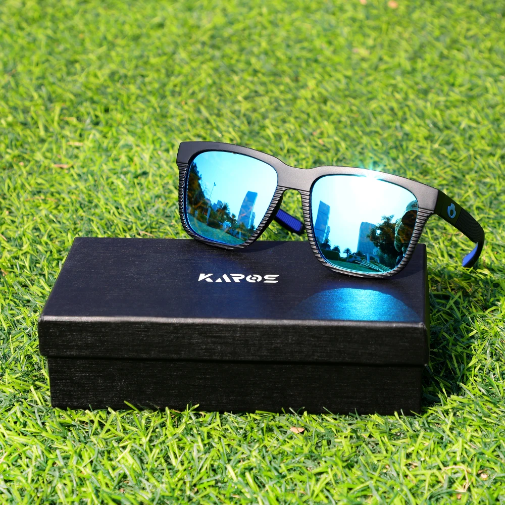 

KAROS Polarized Sunglasses Fashion Square Male Sun Glasses Vintage Driving Fishing Eyeglasses Sport Shades UV400 With Box