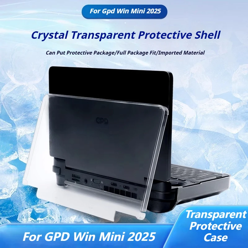 For GPD Win Mini 2025 Protective Case Transprent Ultra Thin Drop-Resistant Hard Case Cover  Laptop Gaming PC Accessories