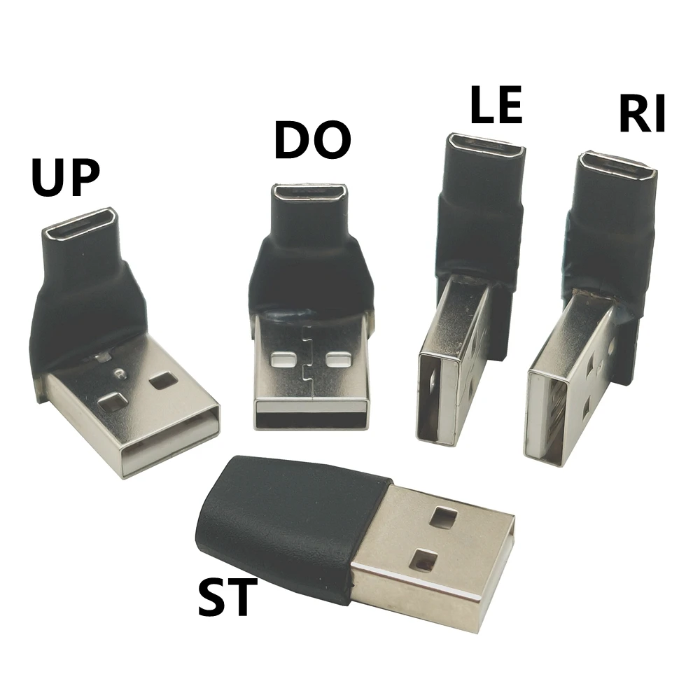 

USB 2.0 male to Micro USB female adapter for data transmission and charging up, down, left, right