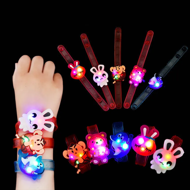 25 Pack LED Light Up Bracelets Party Favors For Kids,Glow in The Dark Party Supplies,Birthday Gifts,Treasure Box