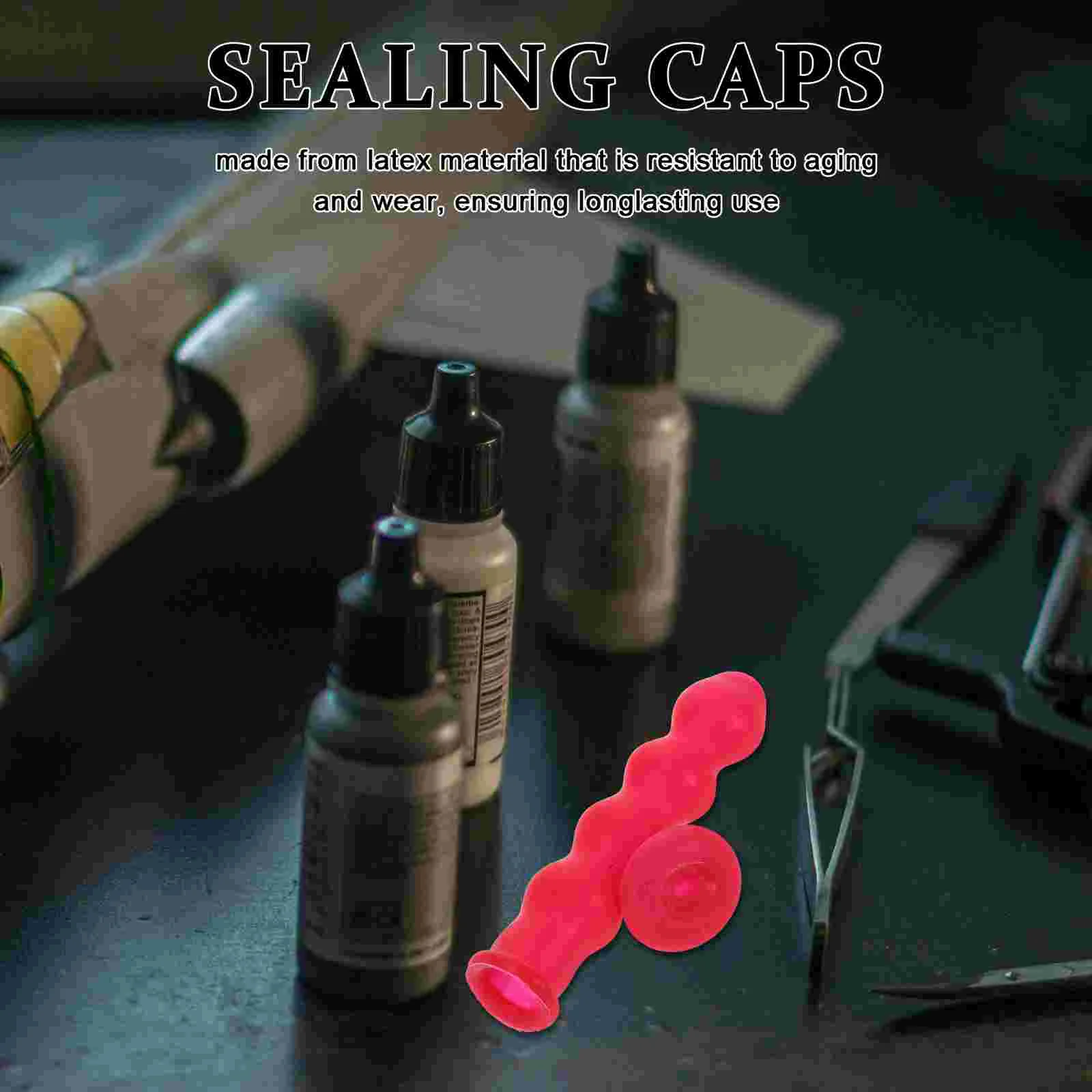 30 Pcs Sealing Cap Preserving Caulking Tube Rubber Covers Leakproof Sealant Tip