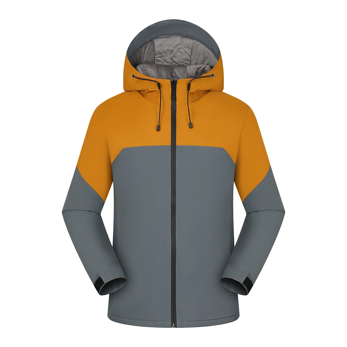 Men's Hooded Windbreaker Jacket Zipper Open Autumn Winter Youth Couple Outfit Team Outfit Outdoor Sports