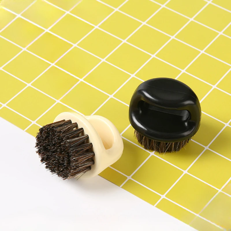 

Retro Oil Head Brush Hair Salon Small Cleaning Cleaning Broken Hair Beard Brush Mane Horseshoe Ring Oil Head Brush