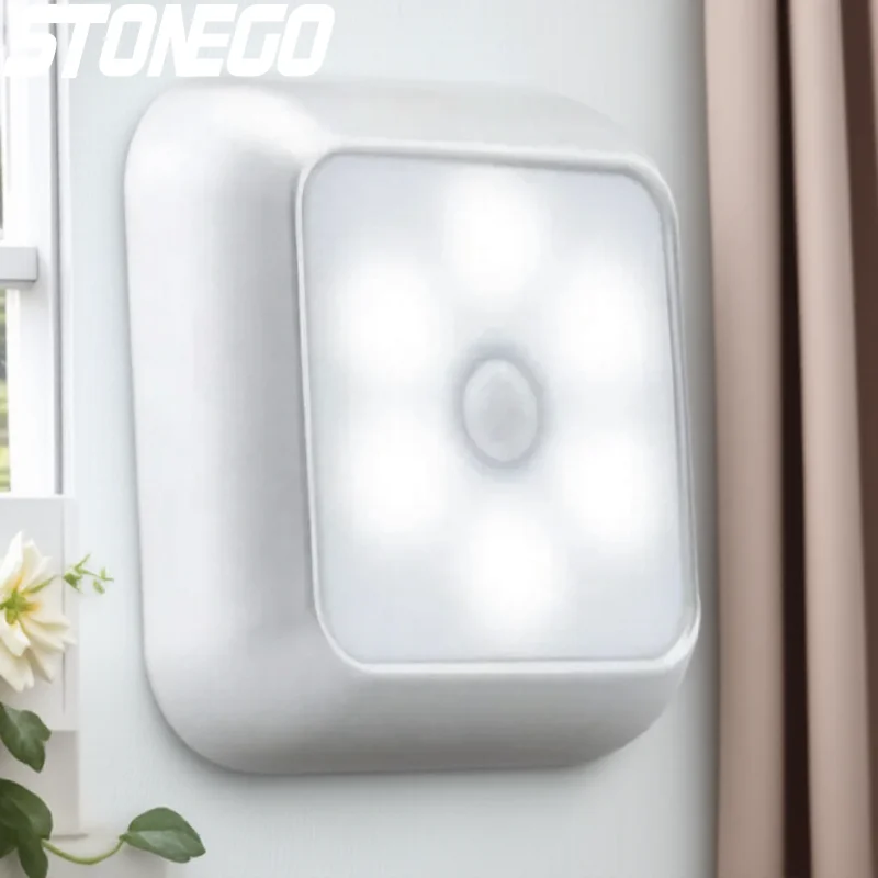 

Сенсорный ночник, светодиодный ночник для гардероба, прикроватная туалетная лестница, спальня, домашний коридор, атмосферное освещение