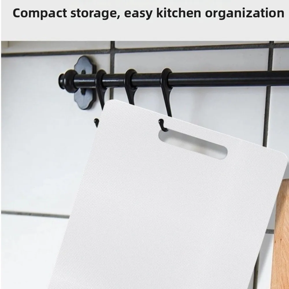 

Thicken Plastic Cutting Board Anti-slip Mouldproof Rectangular Panel Double Sided Kitchen Chopping Board Household Use