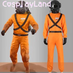 Disfraz de Cosplay de the Lethal Company para hombre, traje protector de máscara de fantasía, mono Con accesorios, disfraz de cómic de Halloween