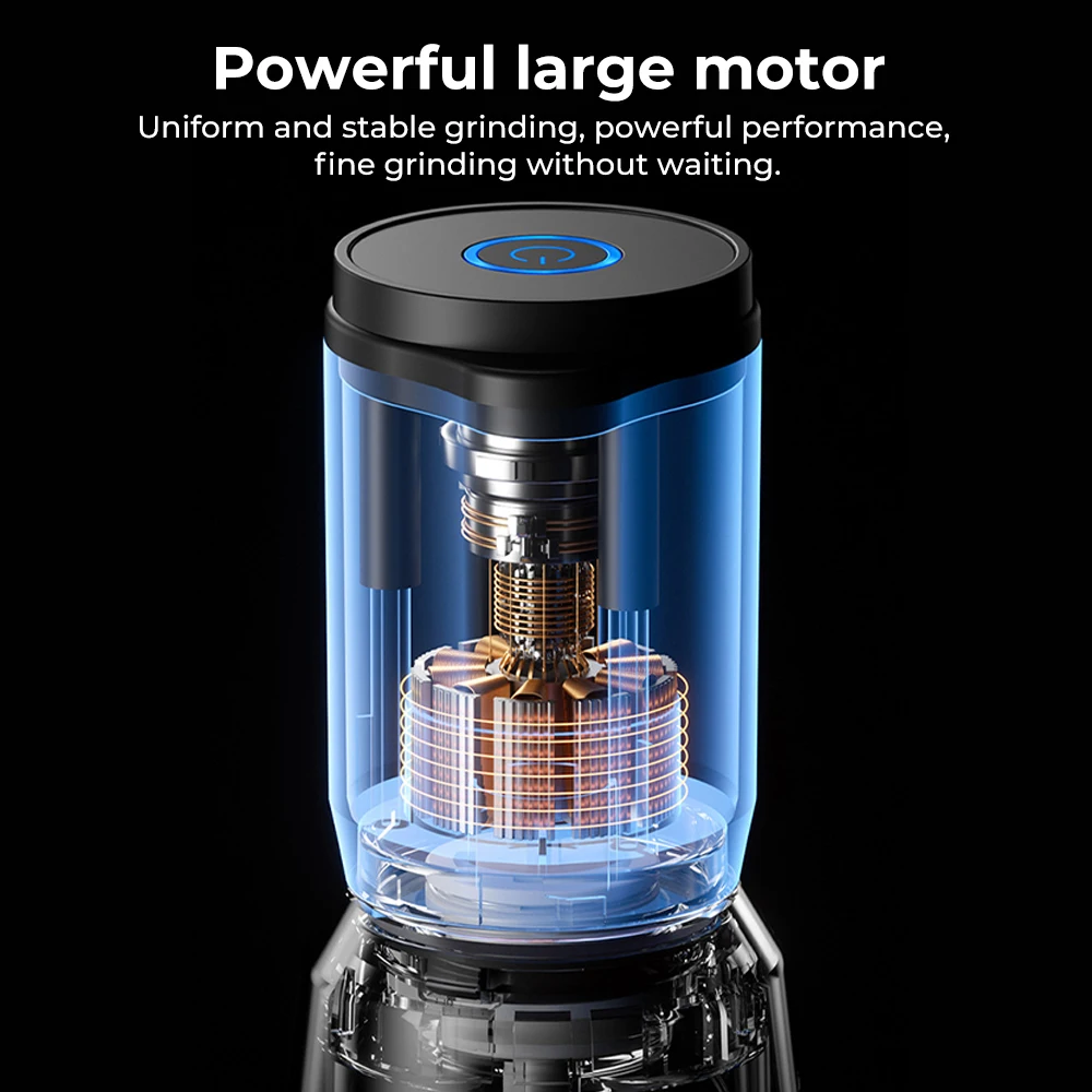 

Портативный автоматический набор для измельчения специй, бытовой мельница для морской соли, перца, инструмент, USB перезаряжаемый набор для измельчения специй с быстрым креплением