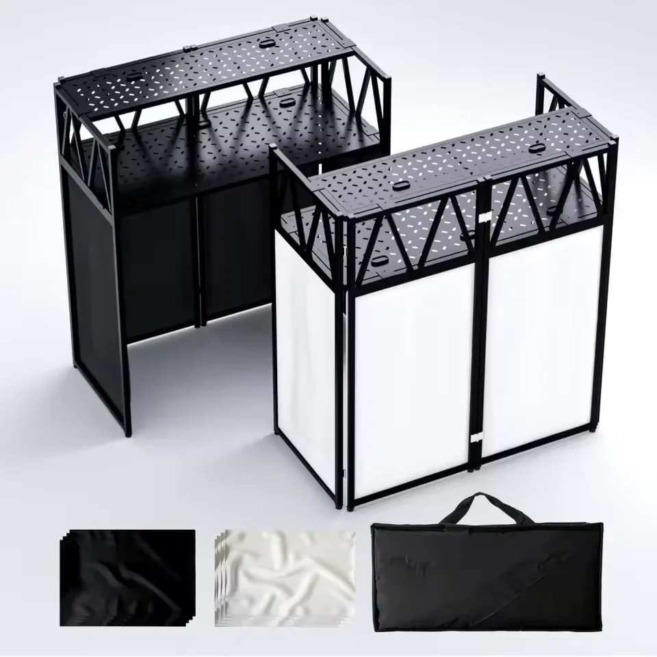Design Mingtang Stage Booth Foldable Stand LED Station Mobile Pliable Folding DJ Mixer Truss Portable for DJ
