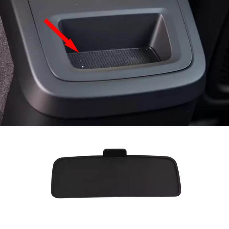 For Volvo XC60 XC90 V60 V90 S60L S90L Rear Armrest Storage Tray Water Cup Rubber Bottom Pad Anti Slip Trim Mat 31389183