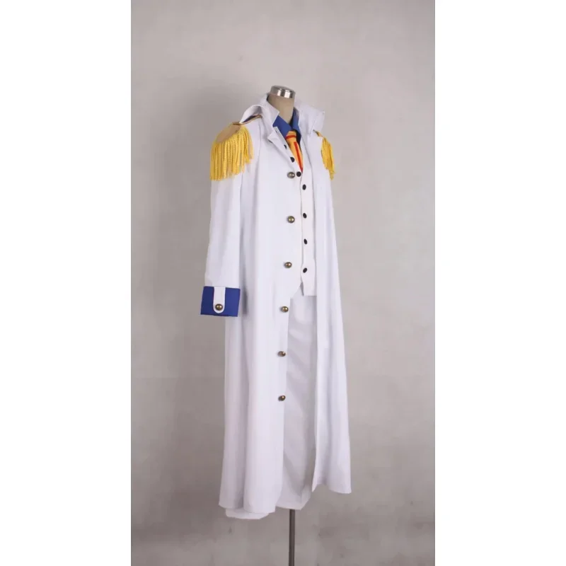 Aokiji Kuzan Темно-синяя униформа Адмирал Косплей Костюм MN3