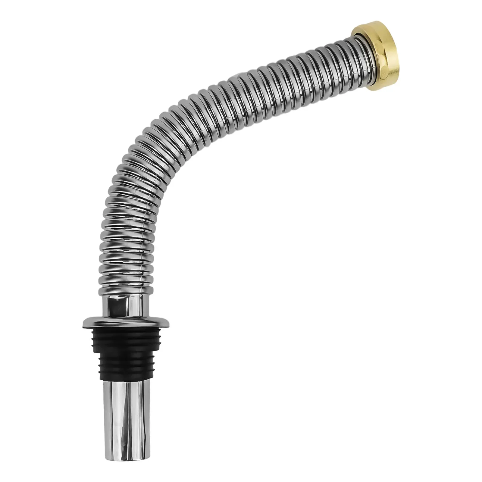 40/60cm Kitchen Sink Siphon Waste Drain Flexible Pipe Hose Stainless Steel Sink Deodorant Launch Pipeline Accessories