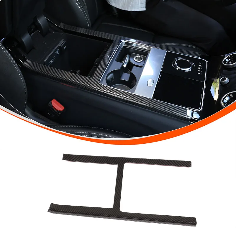 

ABS Carbon Fiber For Land Rover Range Rover Velar 2017 2018 2019 2020 Car Center Console Decoration Frame Trim Car Accessories