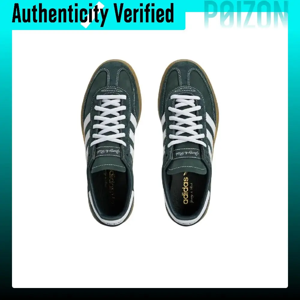 Adidas Originals x SPORTY & RICH HANDBALL SPEZIAL Low top Skateboard Shoes Men's Green JP7067