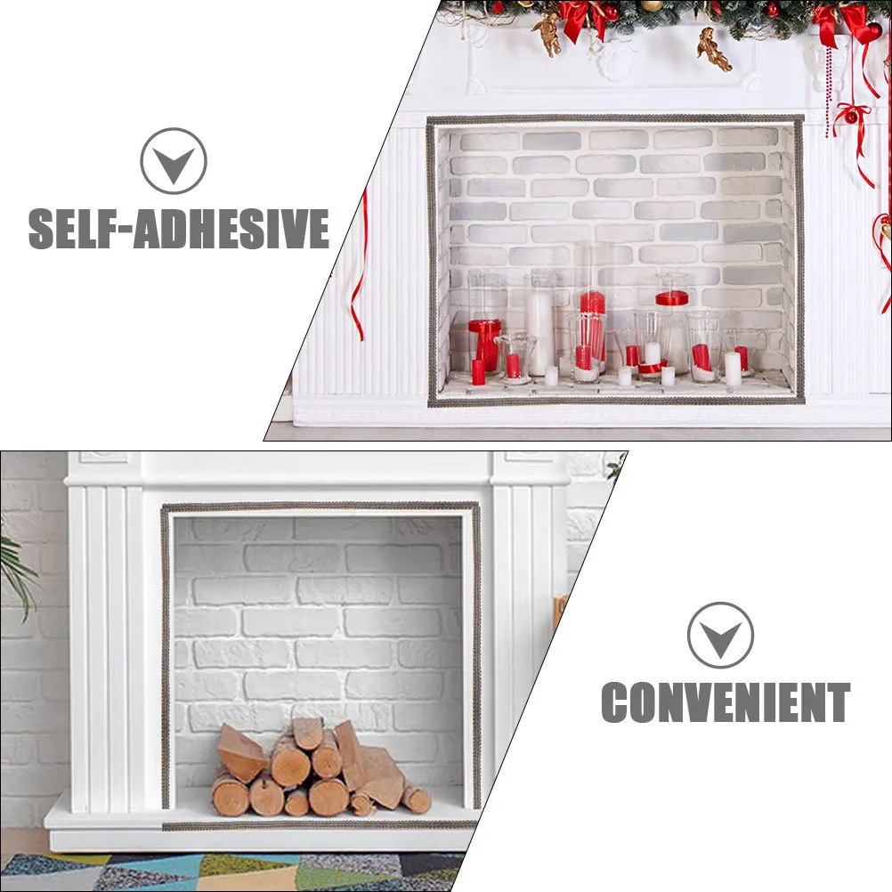 1 لفة الخشب موقد طوقا الشريط 200 سنتيمتر ذاتية اللصق الألياف الزجاجية شريط عازل للمدفأة موقد الباب حبل طوقا مقاومة للحرارة