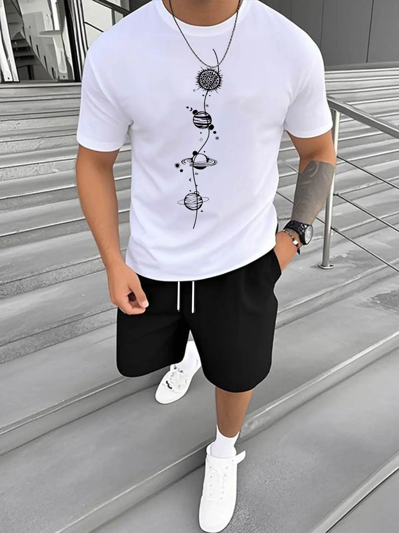 

Летний тонкий мужской сетчатый костюм с короткими рукавами, фитнес-тренировочный костюм для бега, свободная большая футболка с круглым вырезом, баскетбольный костюм