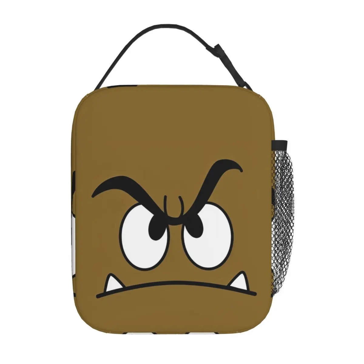 Goomba Marios Bruine Paddestoel Geïsoleerde Lunchtassen Hoge Capaciteit Herbruikbare Thermische Tas Tote Lunchbox Strand Outdoor Bento Pouch