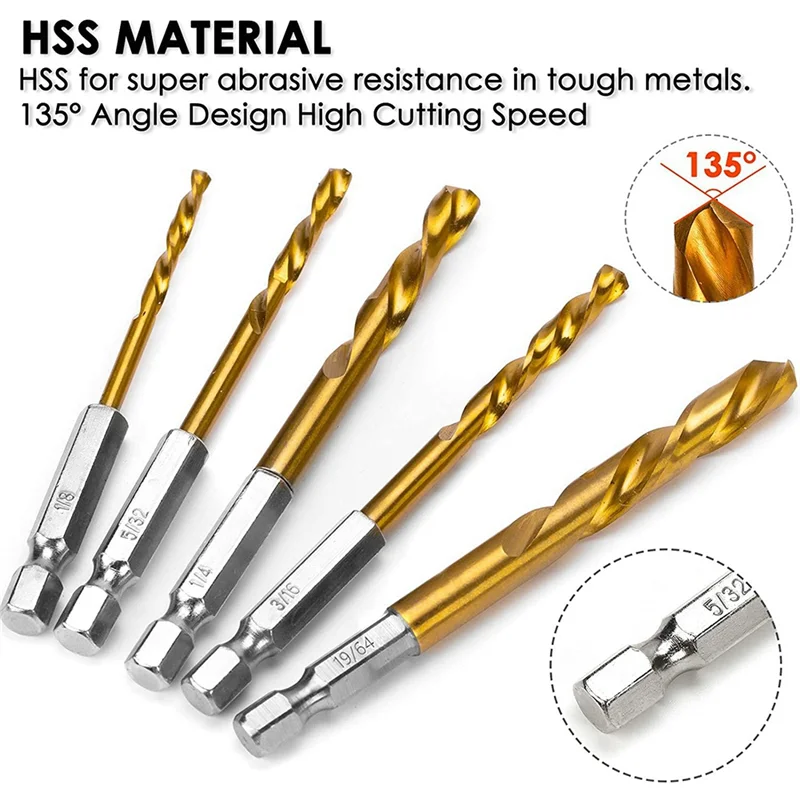 

AT48-11 Pieces Screw Extractor Set Easy Out Bolt Extractor Set For Removing Broken Screws