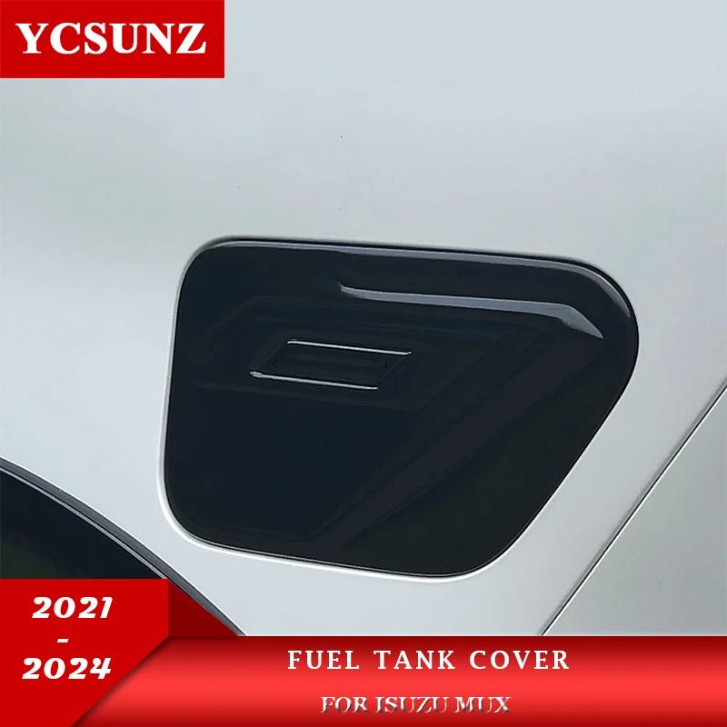 Matte Black Fuel Tank Cover For Isuzu Mux Mu-x 2021 2022 2023 2024 Tank Cap Car Exterior Accessories